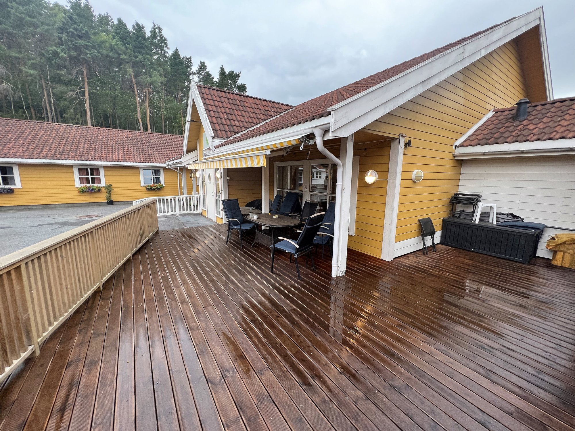 Villa Skaar Vestfossen terrasse